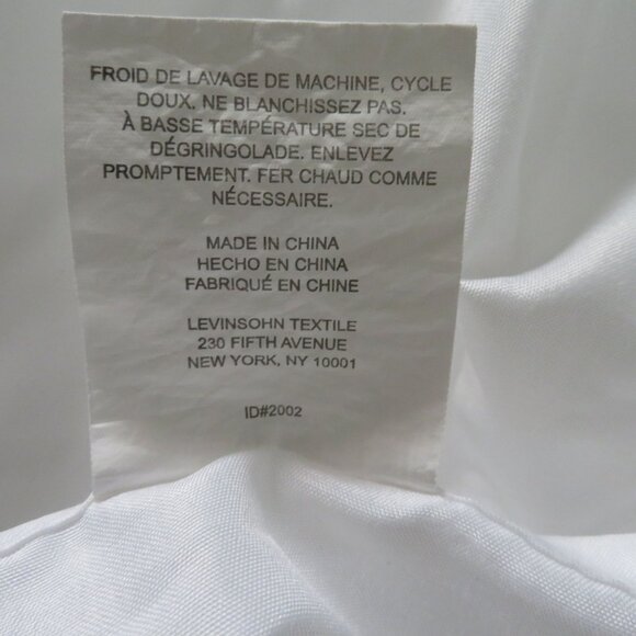 Vintage Queen White Eyelet Embroidery Bed Skirt Scalloped Hem 14" Drop - Picture 9 of 9